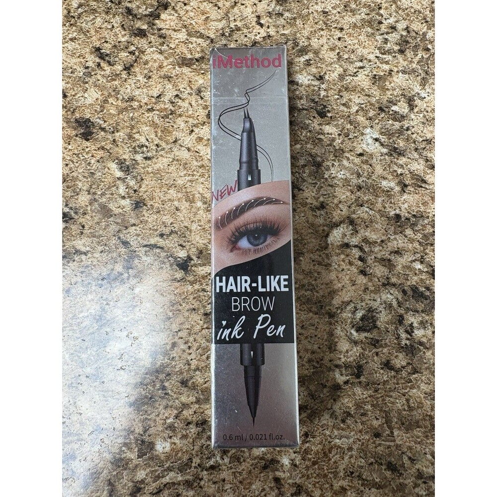 iMethod Hair-Like Brow ink pen 02 Color Medium Brown .6ml New